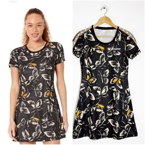 Adidas x FARM Rio Butterfly Print Sporty Mini Dress XS